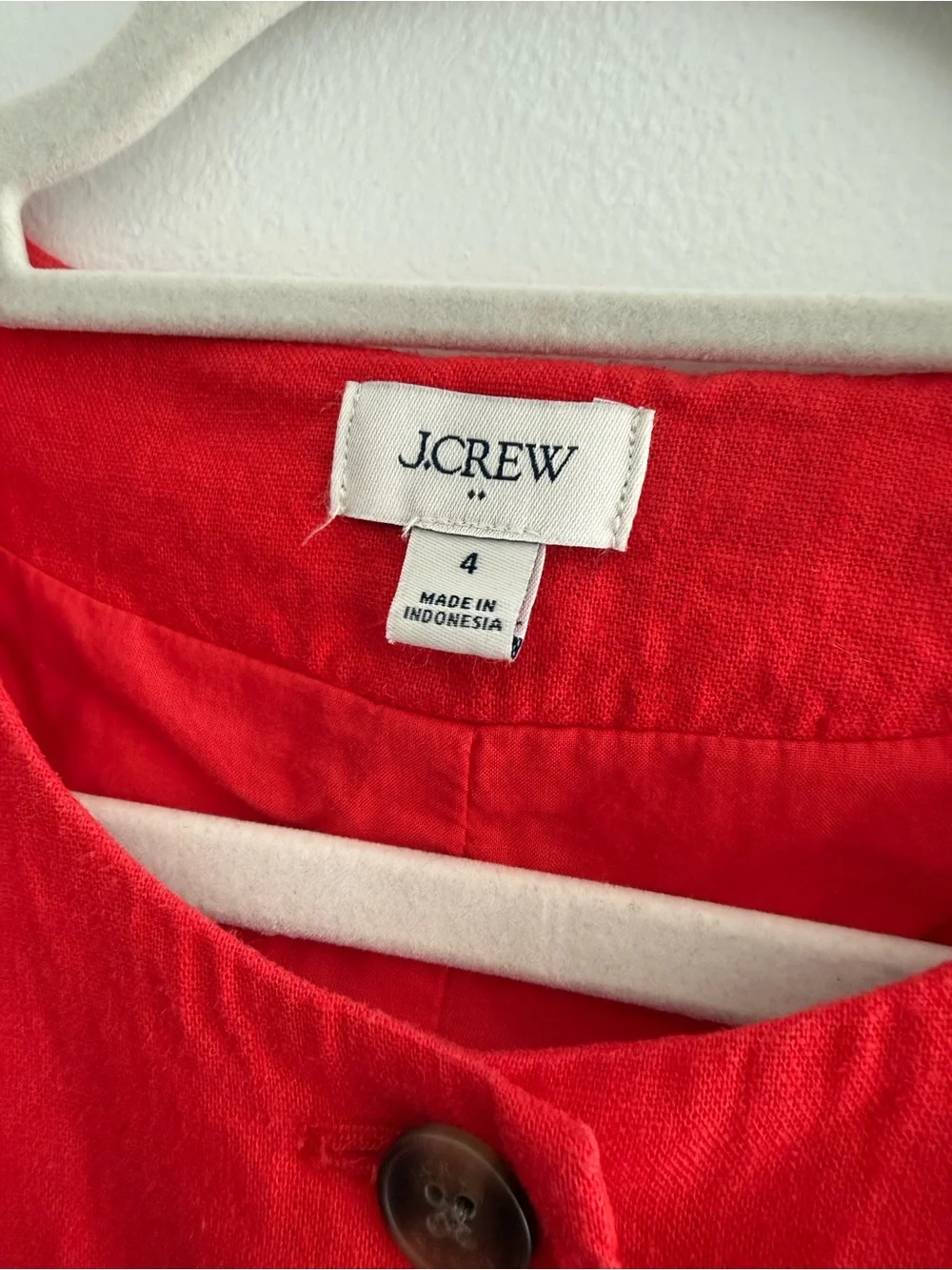 J. Crew Red Apron Vest